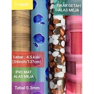 Tikar Getah Murah Alas Meja Table Cloth Plastic Alas Lantai (Floor Mat) PVC Waterproof Dinning