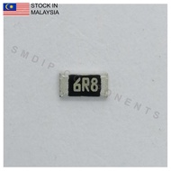10PCS Taiwan-Grade 6.8R ±5%, 1206 SMD Resistor (6R8)