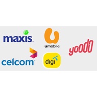 Telco postpaid bill (#digi #umobile #celcom #redone #xox #yes) for RM30 with RM29.50
