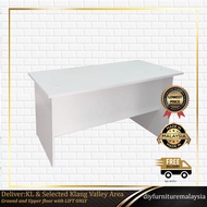 4ft/5ft/6ft Rectangular Writing Office Table White| Home Office Desk |  Meja Belajar | Meja Pejabat