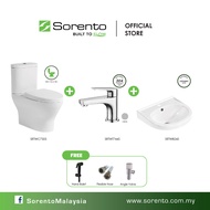 SORENTO WC + CABINET COMBO SET / SET KABINET / Two Piece wc Water Closet Jamban / Toilet Bowl / Tand