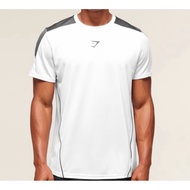 [100% Original] Gymshark Arrival Block Tee Regular Fit White L