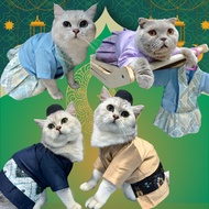 GUN PET Baju Raya Melayu Kucing Songkok Baju Kurung Baju Melayu Cat Toy Makanan Cloth Cat Costume Ha