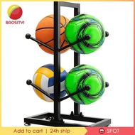 [Baosity1] Basketball Organizer Space Saver Practical Sturdy for Indoor Gym Basketball