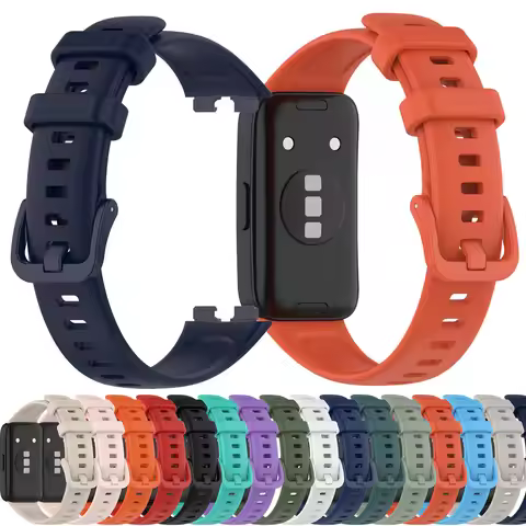 Fashion Soft Silicone WatchBand For Huawei Band 8 Smartwatch Wristband For Huawei Band 8 9 10 Strap 
