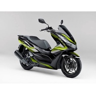 STICKER DECAL HONDA PCX 160 BLACK GREEN METALIC