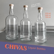 Chivas liquor series glass bottles - CHIVAS series liquor glass bottles - cork caps