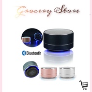 A10 Bluetooth Speaker Portable Aluminum Led Light TF Card A2DP Bluetooth Speaker 3W 600mAh