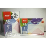 ASTAR A4 ACRYLIC HOLDER SIGN T-SHAPE SSA2884 2885 L Shape 2880 2881