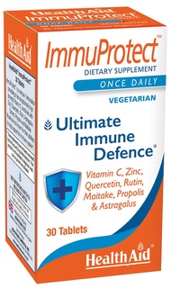 Immuprotect, 30 Tablets, Ultimate Immune Defense, Contains Vitamin C, Zinc, Quercetin, Rutin, Maitak