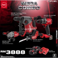 MILWAUKEE M18 Mega Combo Rotary Hammer (M18 FHX 502X + M18 FPP3E3-0B)