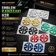KAWASAKI Emblem sticker embossed H2Rkawasaki, H2 logo sticker embossedkawasaki