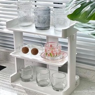 Living Room stock Cosmetics Seasoning Cup Three-Tier Desk ins Shelf Bedroom Style Office Kitchen Sto