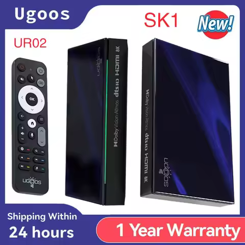 Original Ugoos Smart TV Box SK1 Android 11 Amlogic S928X-K 8GB 128GB Wifi6 BT5.2 1000M Set Top Box D