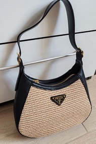 PRADA cleo 編織皮革HOBO
