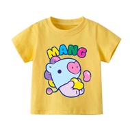 Girls' T-shirt, soft and airy, with cute print AT456