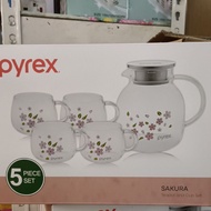 ️PYREX TEA POT AND CUP 5PCS ️