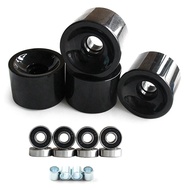 Dancing Longboard 4PCS Skateboard Wheels Bearings ABEC-9 70X51mm PU 78A 75 Rebound Large Size Wheels