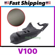 Suzuki V100 V 100 V-100 Skuter Scooter Standard Muffler Exhaust + Cover STD Ekzos Exzos Ejos Pipe Pa