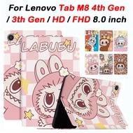 For Lenovo Tab M8 4th Gen / 3th Gen 8.0 inches Cute Cartoon High Quality Leather Cover Tab M8 HD FHD