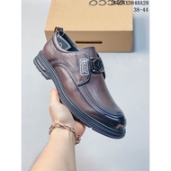 ECCO Soft-Soled Peas Shoes Business Casual Leather Shoes Genuine Cowhide Men Women Same Style Breath