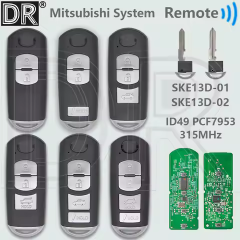 DR SKE13D-01 SKE13D-02 ID49 PCF7953M 315MHz Proximity WAZSKE13D01/02 Car Remote Control Key For Mazd