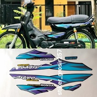 STIKER FULL SET STRIPING LIS BODY MOTOR ASTREA GRAND 96 1996 97 BIRU STANDAR