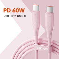 Toocki PD 60W 20V/3A PD3.0 Dual USB-C Data Cable Type-C To Type-C Fast Charging Data Cable For iPhon