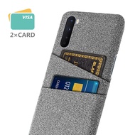 OnePlus Nord Case Casing Luxury Fabric Dual Card Phone Cover For One Plus Nord Funda oneplus Nord 1+
