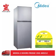 MIDEA 2 Door Fridge 192L MD212