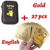 Thẻ Bài Pokemon Kim Loại Vàng Đen Hộp Album Tây Ban Nha Giao Dịch Túi Lưu Trữ VMAX MEGA GX Collectio