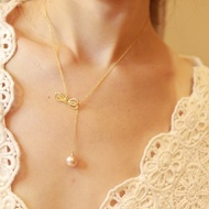 【蝴蝶】愛迪生淡水珍珠吊墜項鍊 | 嘆息之珠