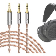 Geekria Copper Silver Braid Upgrade Audio Cable Compatible with HIFIMAN SUNDARA Ananda Arya HE4XX, 3