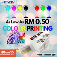 (0.50 SEN COLOUR PRINTING) A4 Single Sided Paper Online Colour Printing Document Service Digital Photocopy Fotostat