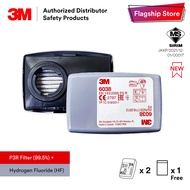 3M 6038 P3R & 7093C P100 Hydrogen Fluoride Cartridge/Use with 3M 6000/6500QL/7000 Series Respirator 