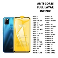 Tempered Glass 9D Anti-Scratch Glass Infinix Hot 8 Hot 9 Hot 9 Play Hot 10 Play Hot 10S Hot 10S NFC 