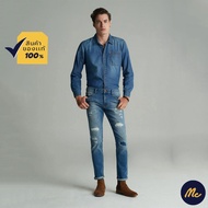 Mc Jeans กางเกงยีนส์ผู้ชาย กางเกงยีนส์ ขาเดฟ ริมแดง (MC RED SELVEDGE) สียีนส์ ทรงสวย ใส่สบาย MASZ013