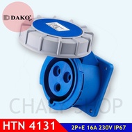 "DAKO PLUG" HTN4331 Waterproof Straight Buried Male PLUG Socket 2P+E 63A 230V IP67