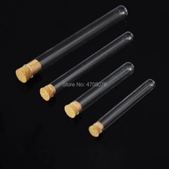 ♠18x180mm 10pcs/lot Borosilicate lab glass test tube with cork stopper blowing glass Pyrex test sR