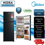 Midea 280L Double Door Refrigerator MDRT345MTB30 / 4 Stars / 2 Door Fridge