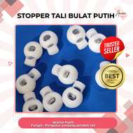 (10 PCS) STOPPER TALI BULAT PUTIH