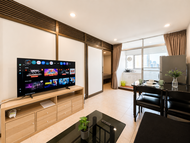 Rumah  m² dengan 2 kamar tidur dan 1 kamar mandi pribadi di Silom (High Floor 2BR 1Bath Near BTS Nig