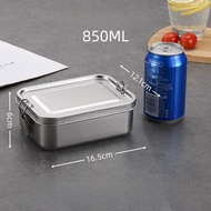 850/2400mL 304 Stainless Steel Lunch Box Can Be Heated As A Food Storage Container for Lunch Boxes a
