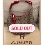 Aigner Bag Shoulder Bag 100% Authentic