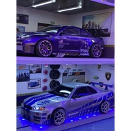 NISSAN SKYLINE R 34 FAST FURIOUS SIZE 1:10 SPECIAL CUSTOM