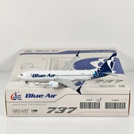 [Ready Stock Sale] JC Wings LH4311 1: 400 Romania Blue Aviation B737MAX8 YR-MXC Alloy