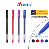 Bút gel Bitex G08 mực xanh / đỏ / đen / tím 0.5mm