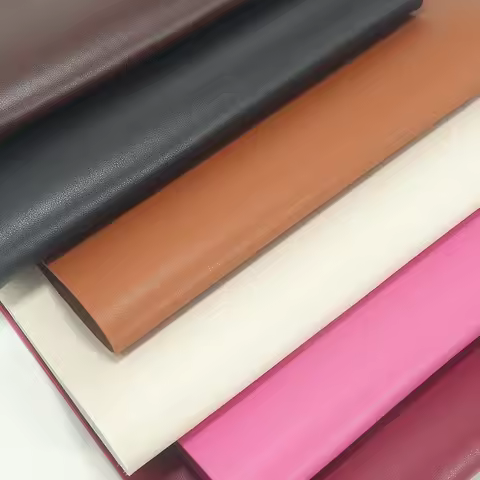 Matte Synthetic Leather Nappa Textured PU Roll Cloth Base Soft for DIY Interior Decoration Handmade 