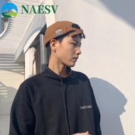 NAESV Men Women Skullcap, Cotton Dome Brimless Hat Unisex, Retro Solid Color Docker Cap Gorras Melon