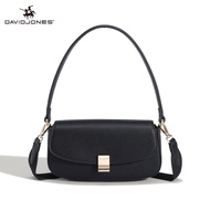 David Jones ปารีสกระเป๋าหนัง Pu สะพายไหล่สำหรับผู้หญิงถุงสะพายข้างของผู้หญิง